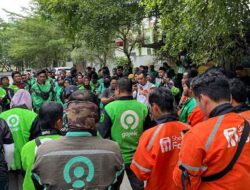 Driver Ojol Samarinda Gelar Aksi Simpati untuk Rekan Seprofesi yang Tewas di Jakarta