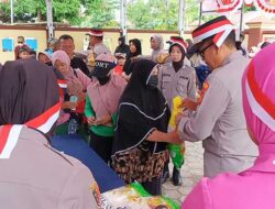 Polsek Palaran dan Bulog Gelar Pasar Murah, 1 Ton Beras Ludes Diserbu Warga