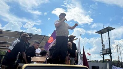 Aksi Aliansi Mahakam di DPRD Kaltim Memanas, Massa Tolak Dialog Terbatas