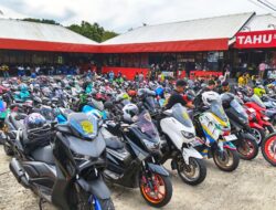Ratusan Rider Yamaha Ramaikan Sunmory Gabungan Jelang Ramadan